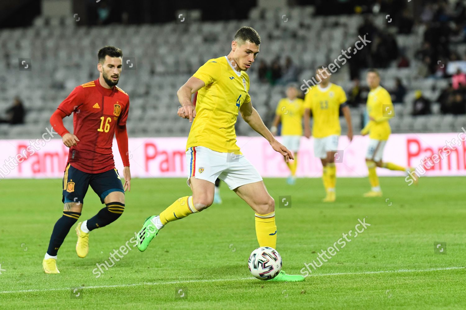 Bogdan Racovitan Action During Game Romania Editorial Stock Photo