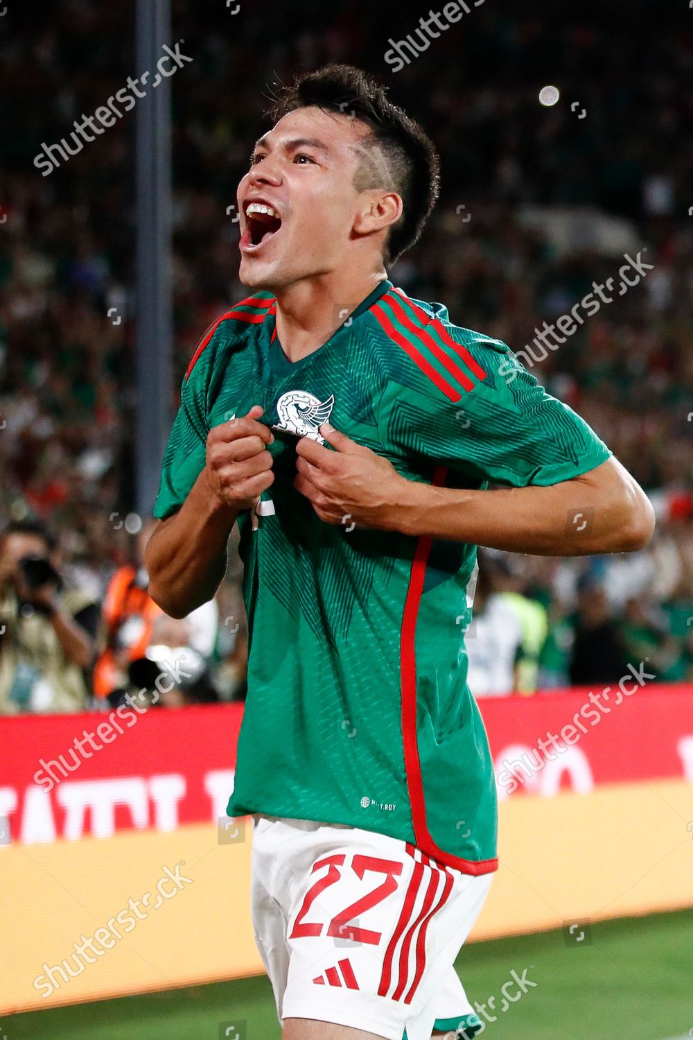 Hirving Lozano Mexico Reacts After Scoring Editorial Stock Photo ...