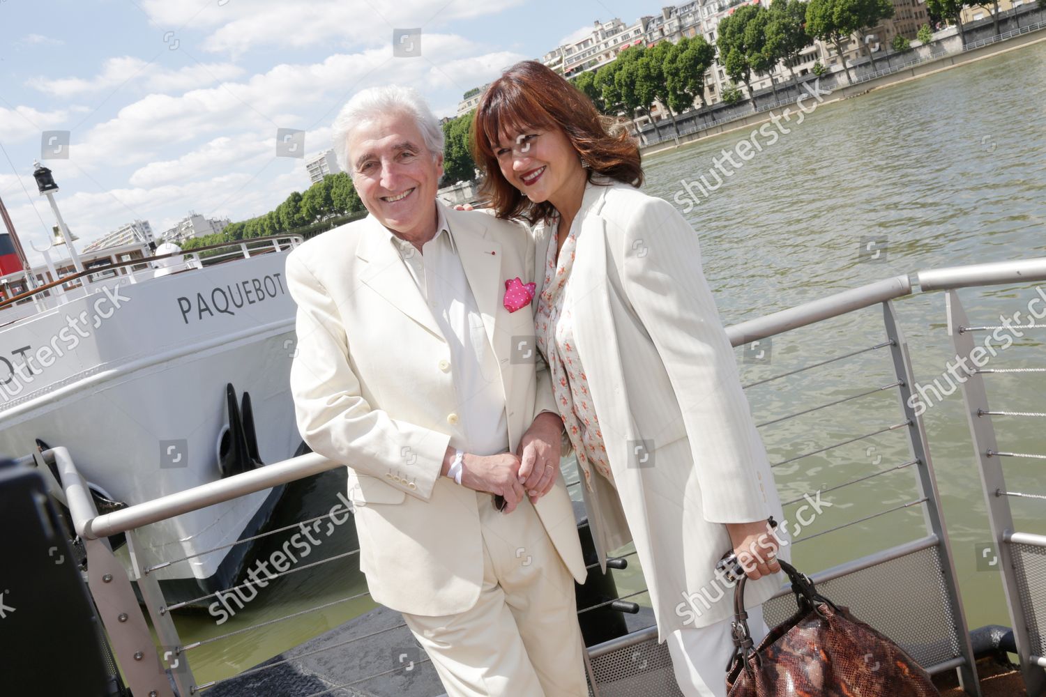 Jeanloup Dabadie His Wife Veronique Attending Editorial Stock Photo ...