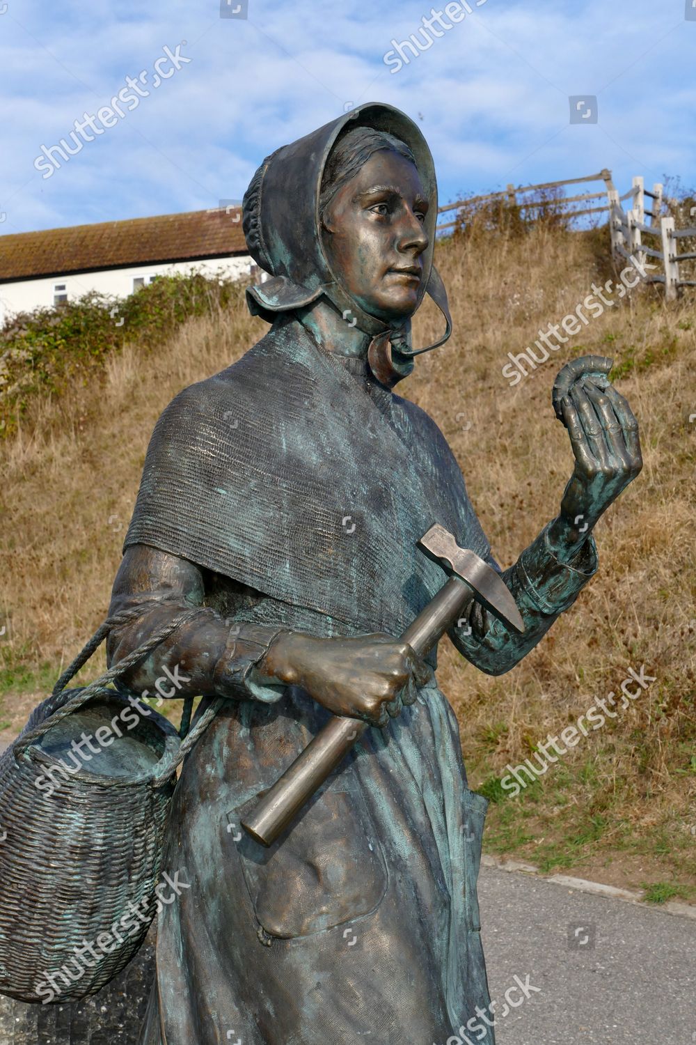 Mary Anning Statue Along Promenade Mary Editorial Stock Photo Stock