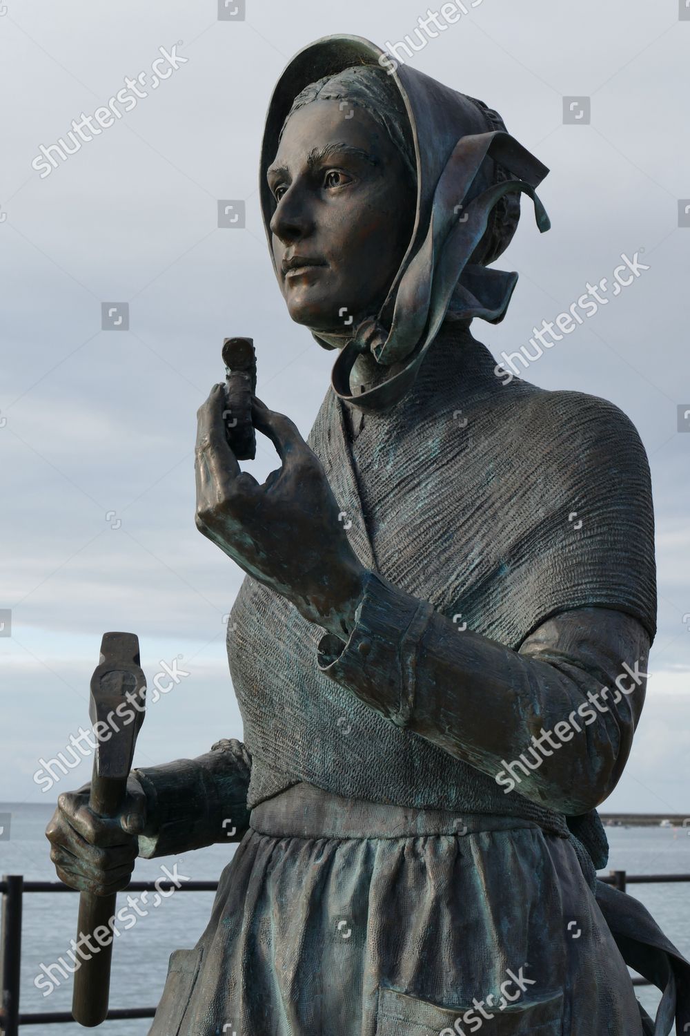 Mary Anning Statue Along Promenade Mary Editorial Stock Photo Stock