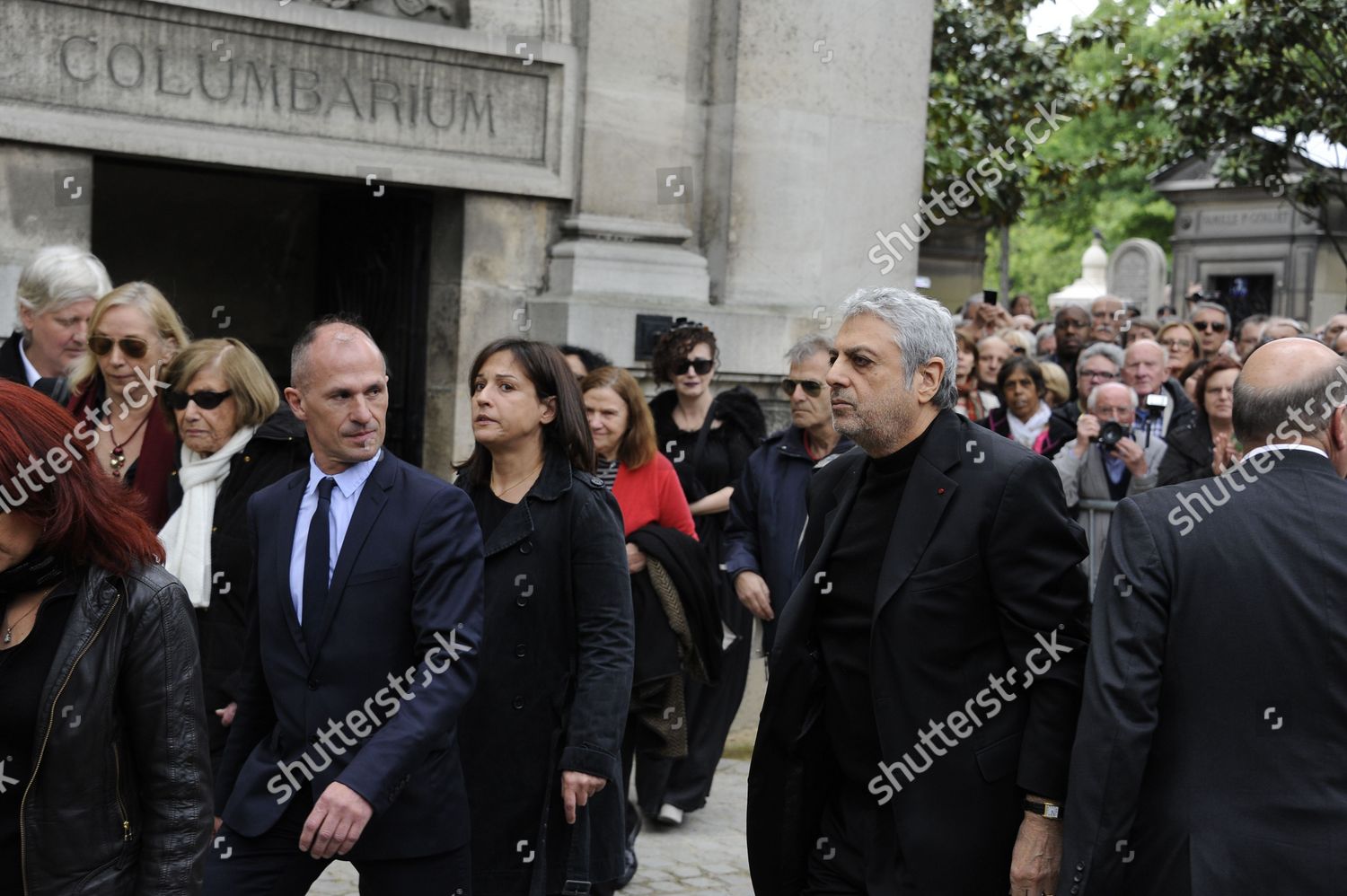 Enrico Macias Arriving Georges Moustaki Funeral Editorial Stock Photo ...