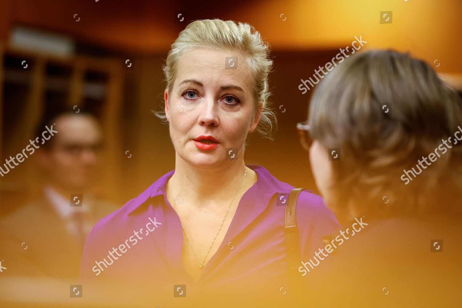 Alexei Navalnys Wife Yulia Navalnaya Attends Editorial Stock Photo ...