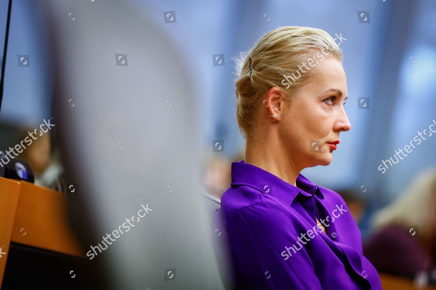 Alexei Navalnys Wife Yulia Navalnaya Attends Editorial Stock Photo ...