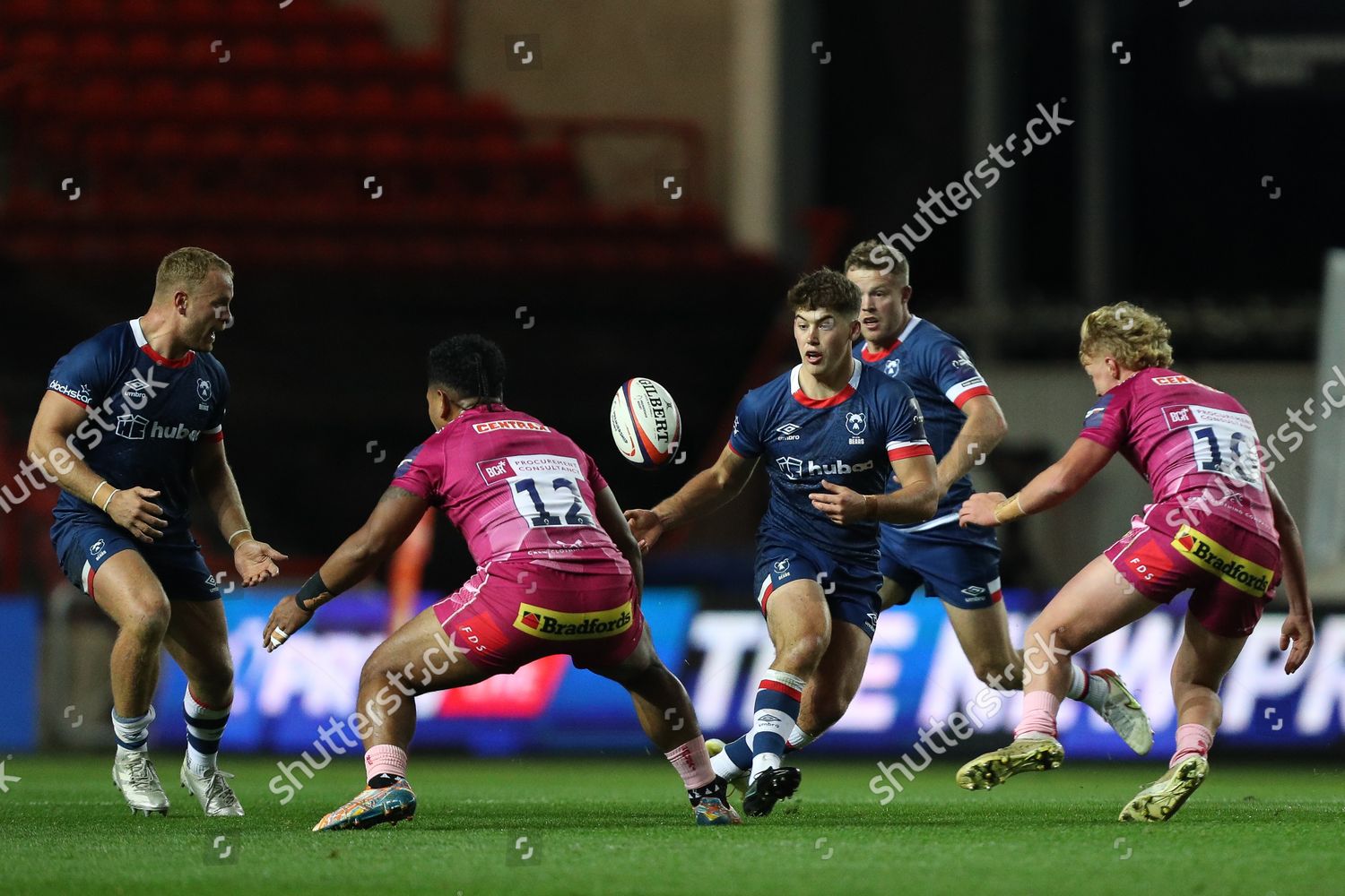 Sam Worsley Bristol Bears Passes Ball Editorial Stock Photo Stock