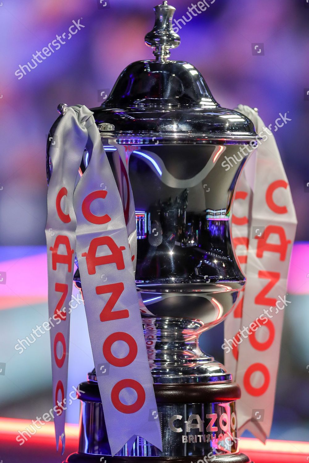 Clive Everton Trophy Awaits Winner During Editorial Stock Photo Stock