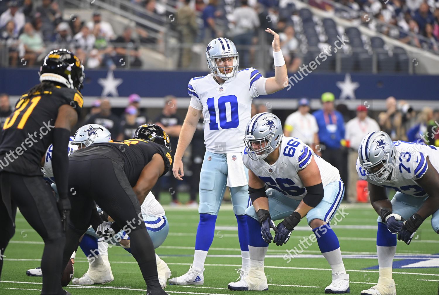 ARLINGTON, TX - OCTOBER 02: Dallas Cowboys Quarterback Cooper Rush