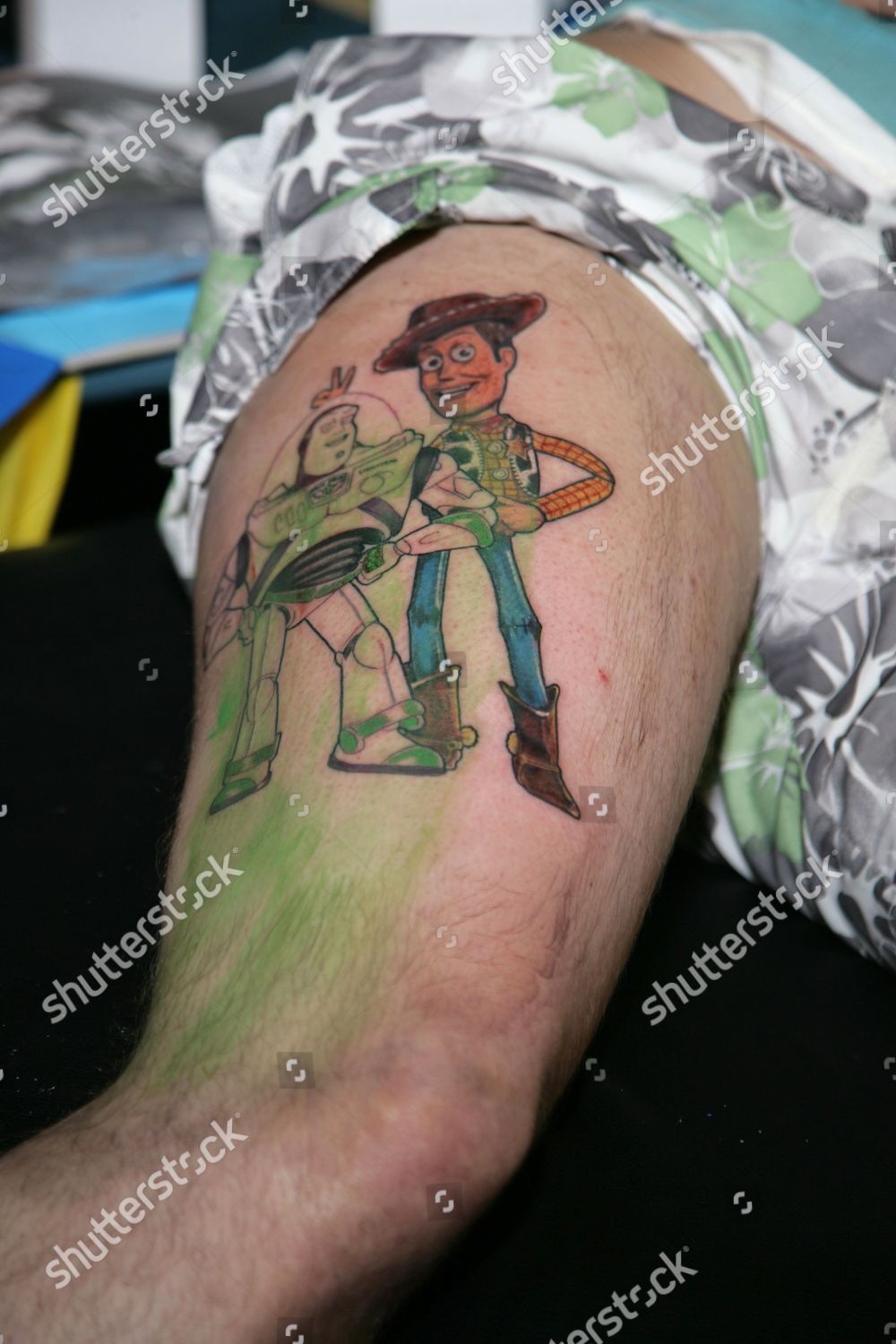 Buzz Lightyear Woody Toy Story Tattoo Design Editorial Stock Photo Stock Image Shutterstock