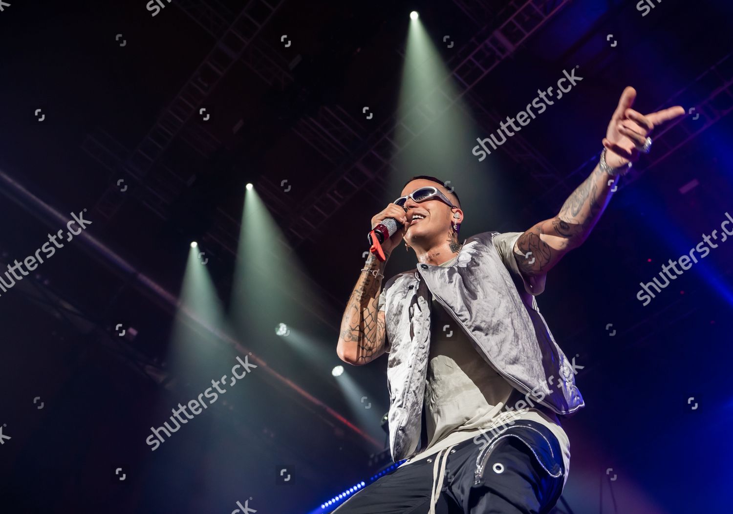 Sfera Ebbasta Italian Rapper On Stage Editorial Stock Photo - Stock ...