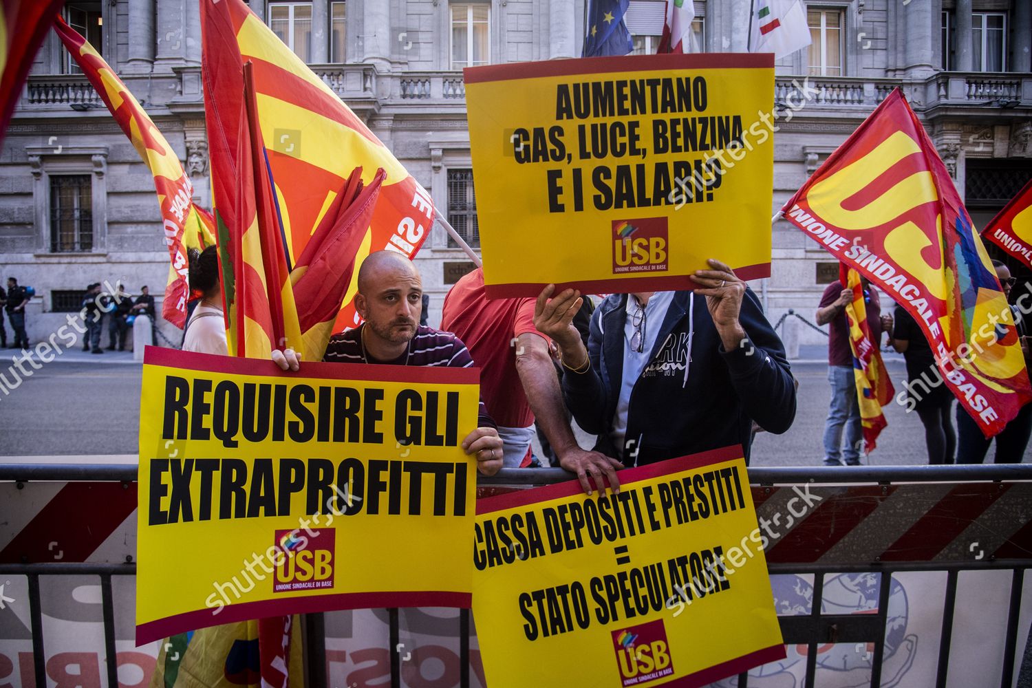Demonstration Usb Union Against High Cost Editorial Stock Photo - Stock ...