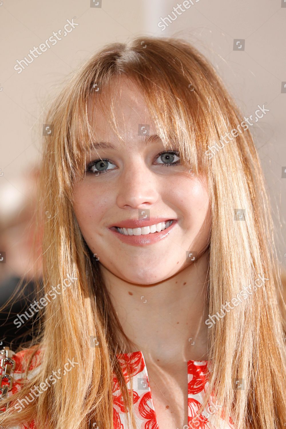 Jennifer Lawrence Attending Christian Dior Fallwinter Editorial Stock