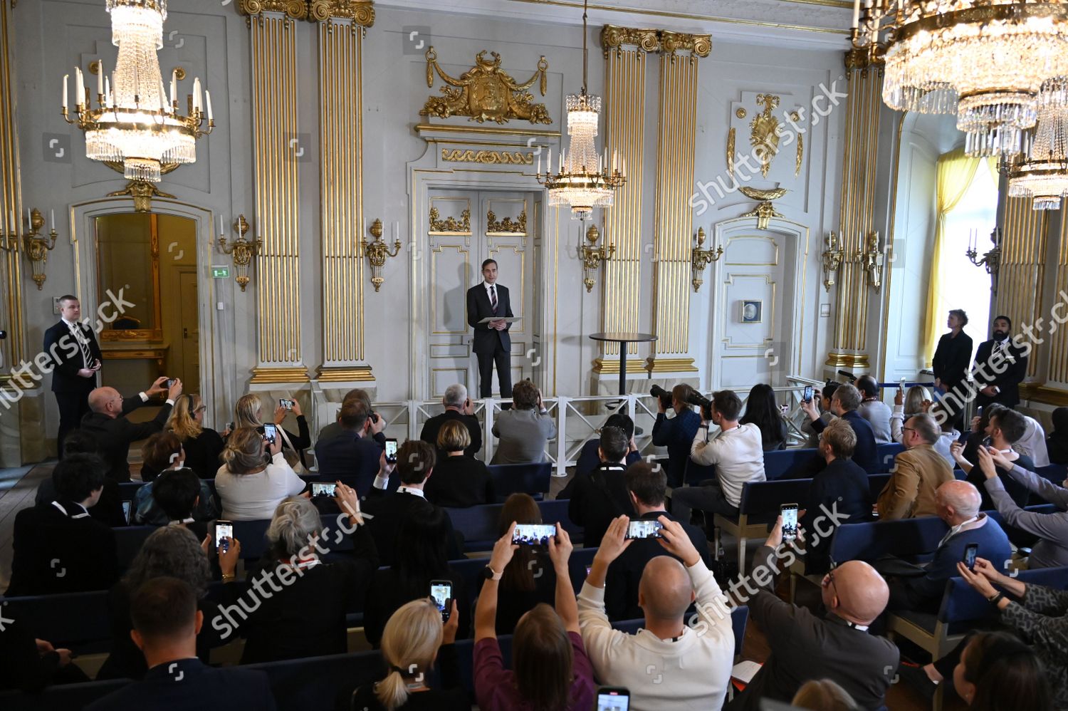 Mats Malm Permanent Secretary Swedish Academy Editorial Stock Photo