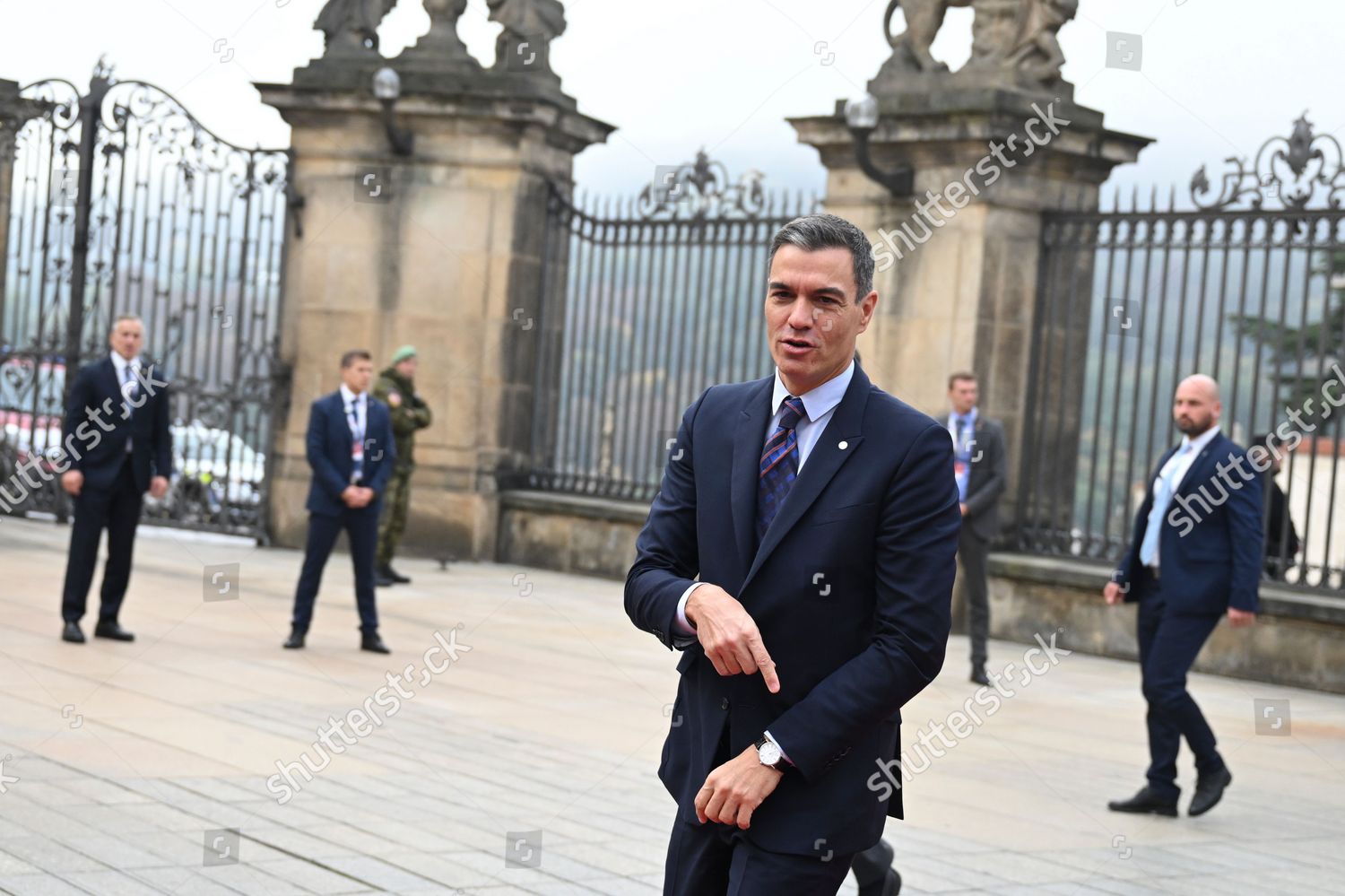 Spains Prime Minister Pedro Sanchez Arrives Editorial Stock Photo   Shutterstock 13445200ap 