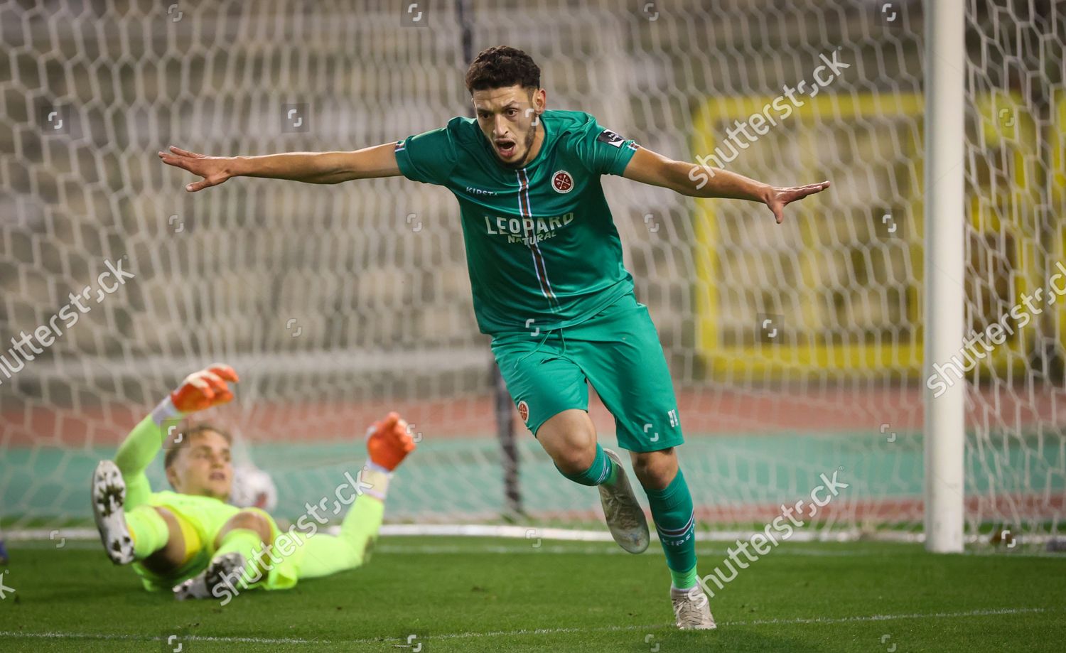 Virtons Ayyoub Allach Celebrates After Scoring Editorial Stock Photo