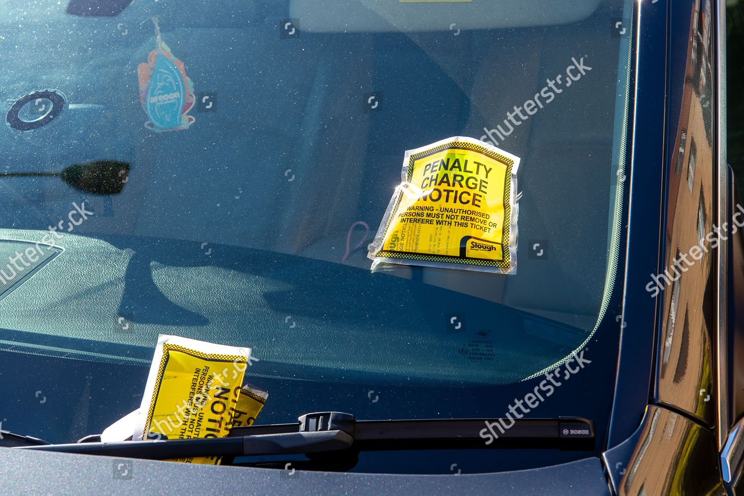 Parking Fines On Car Slough Slough Editorial Stock Photo Stock Image