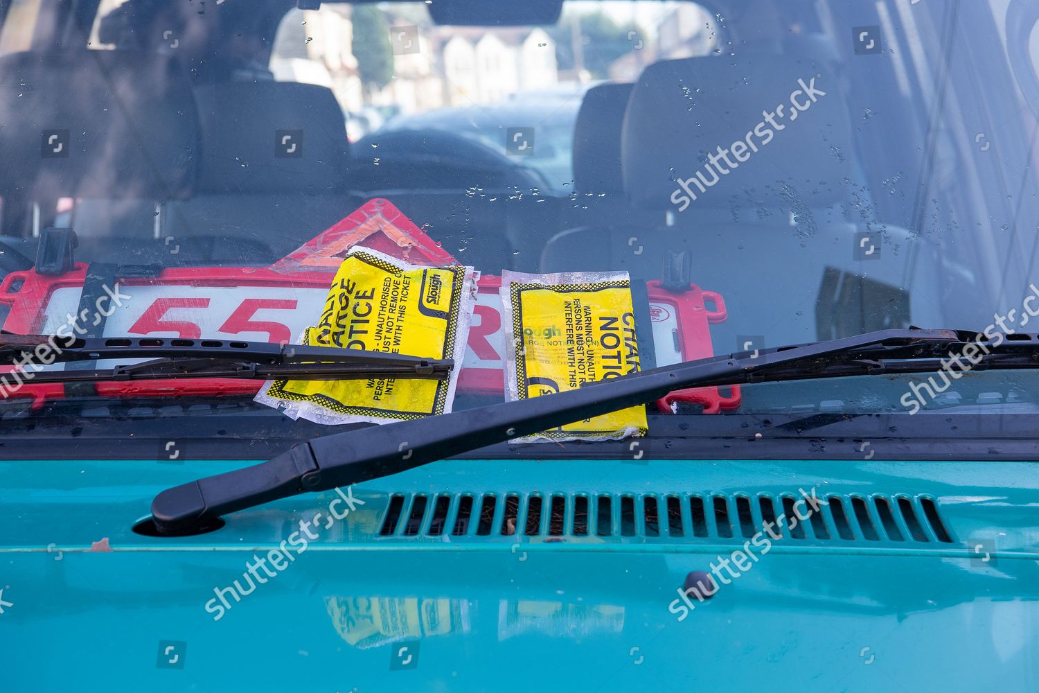 Parking Fines On Car Slough Slough Editorial Stock Photo Stock Image