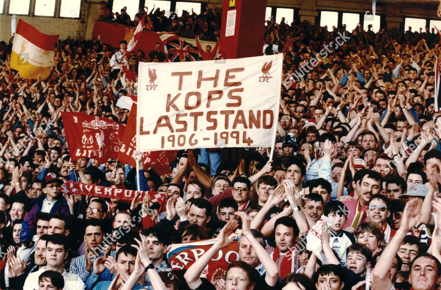 Liverpool Football Fans The Kop Home Liverpool Editorial Stock Photo Stock Image Shutterstock