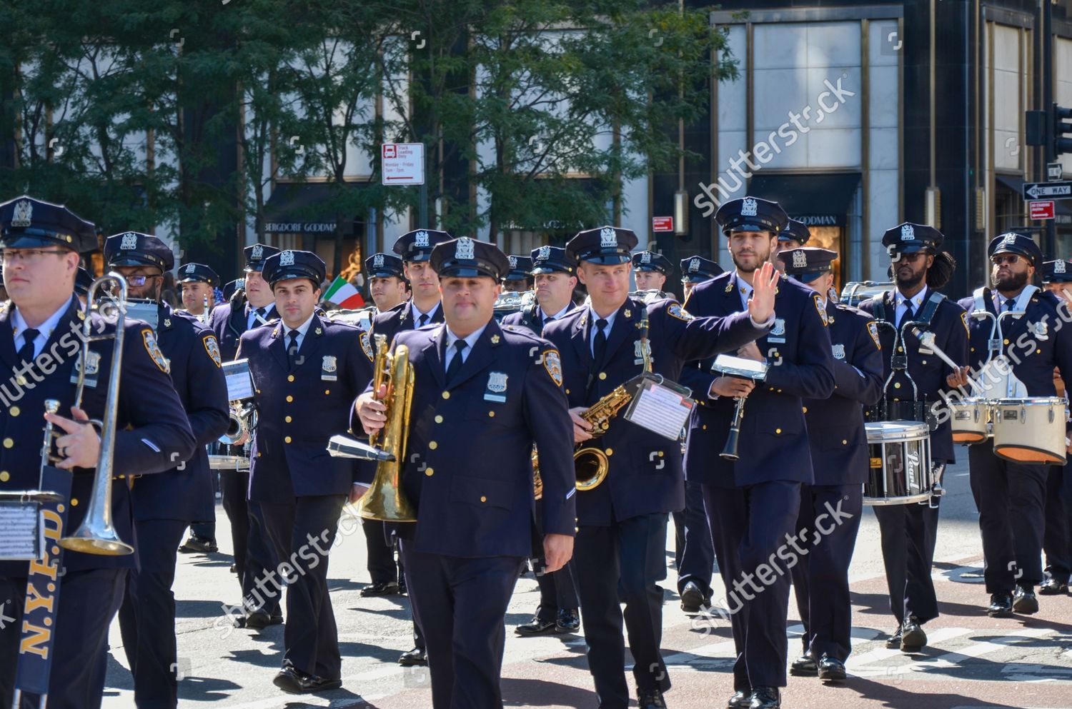 Nypd Marching Band Annual Italian Heritage Editorial Stock Photo ...