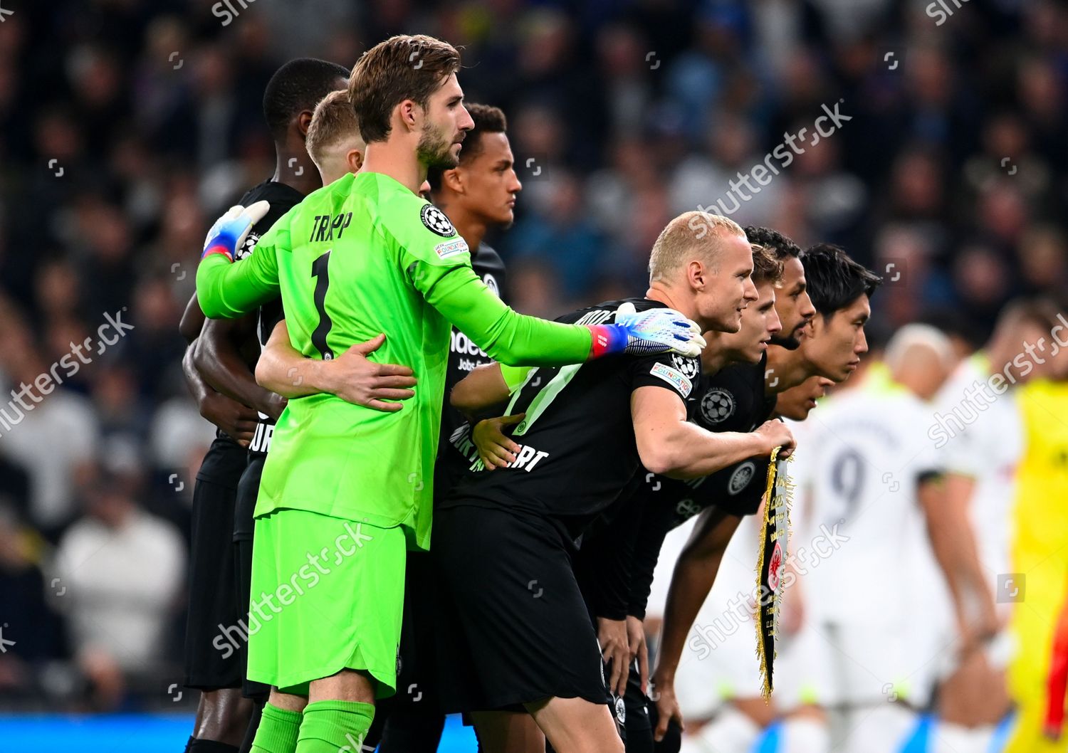 Starting Eleven Frankfurt Poses Before Uefa Editorial Stock Photo ...