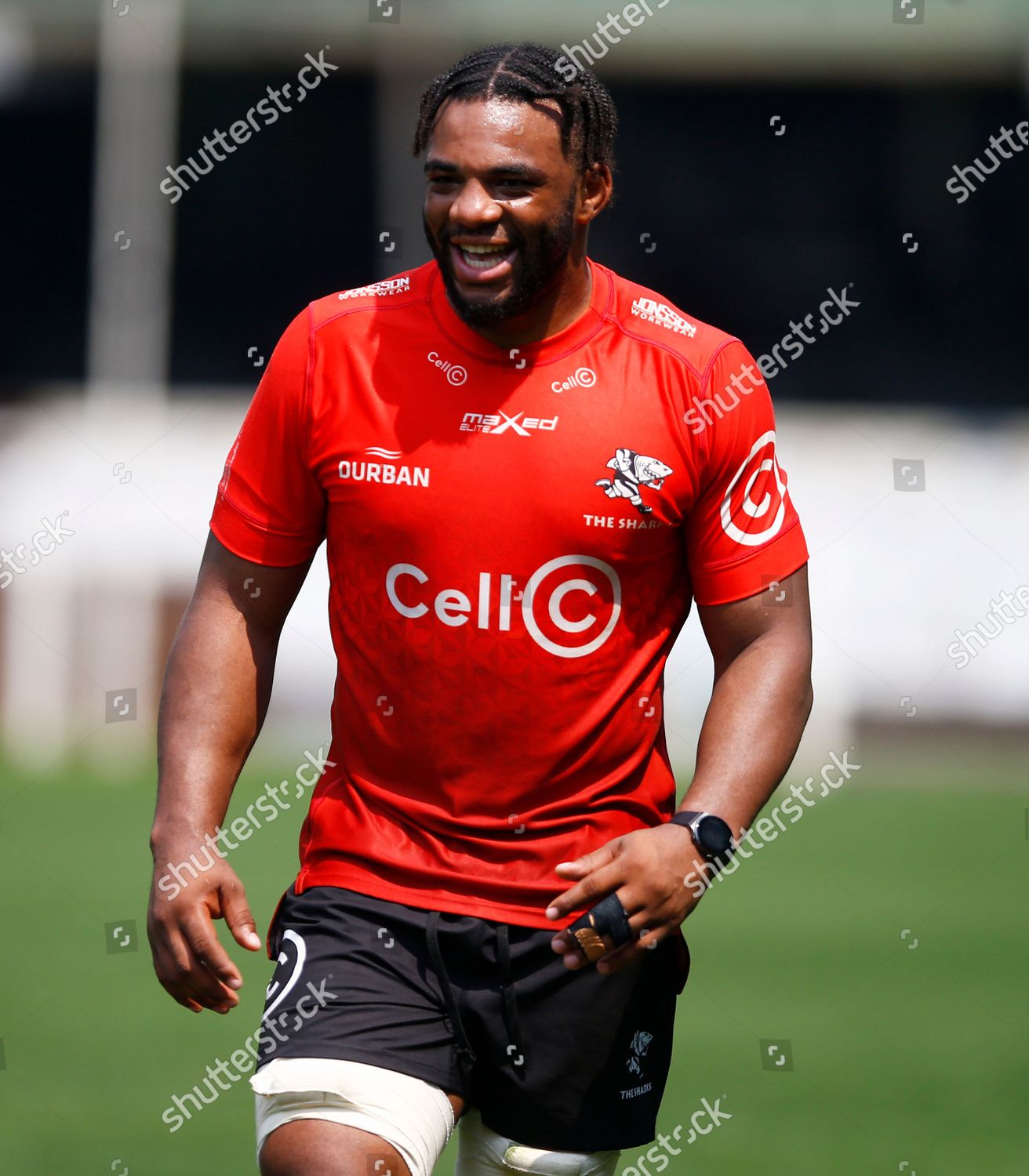 Vincent Tshituka Cell C Sharks During Editorial Stock Photo - Stock ...