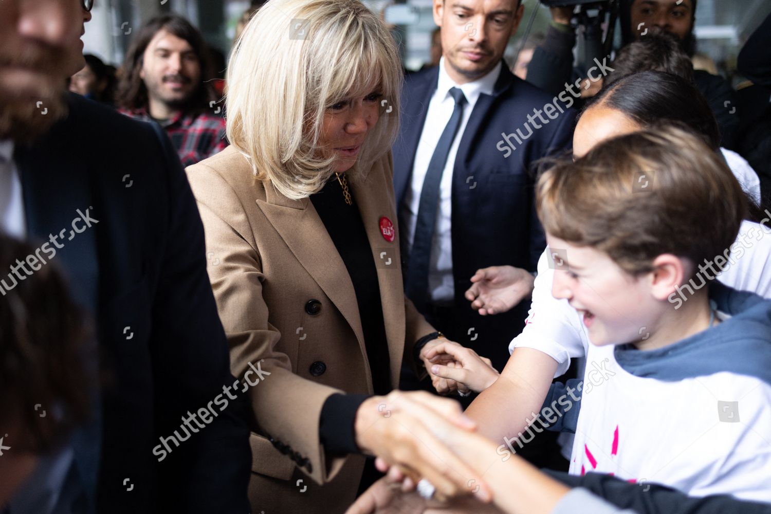 French President Wife Brigitte Macron Meet Editorial Stock Photo French President Wife Brigitte Macron Meet Editorial Stock Photo