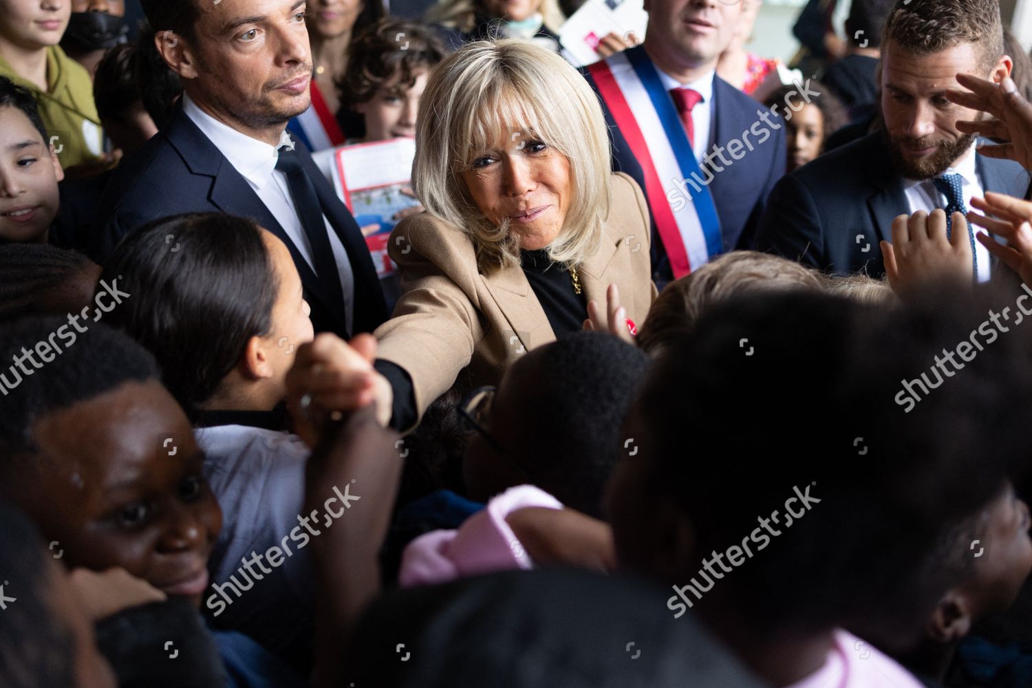 French President Wife Brigitte Macron Meet Editorial Stock Photo French President Wife Brigitte Macron Meet Editorial Stock Photo