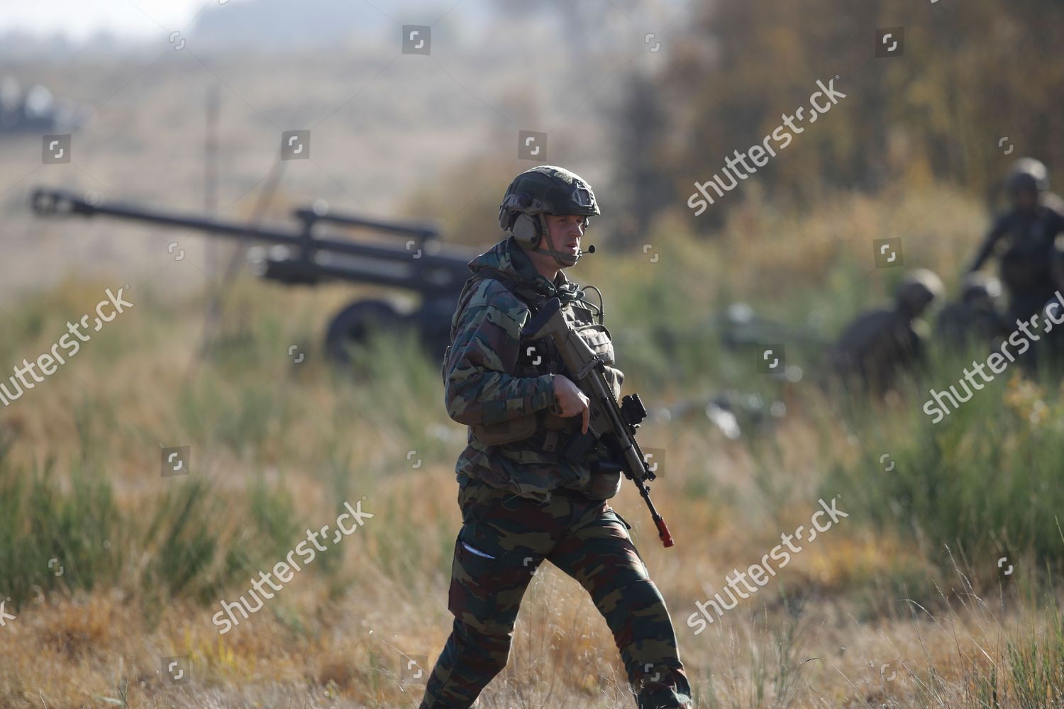 Soldiers Attend Exercise Fire Giat Lg1 Editorial Stock Photo Stock