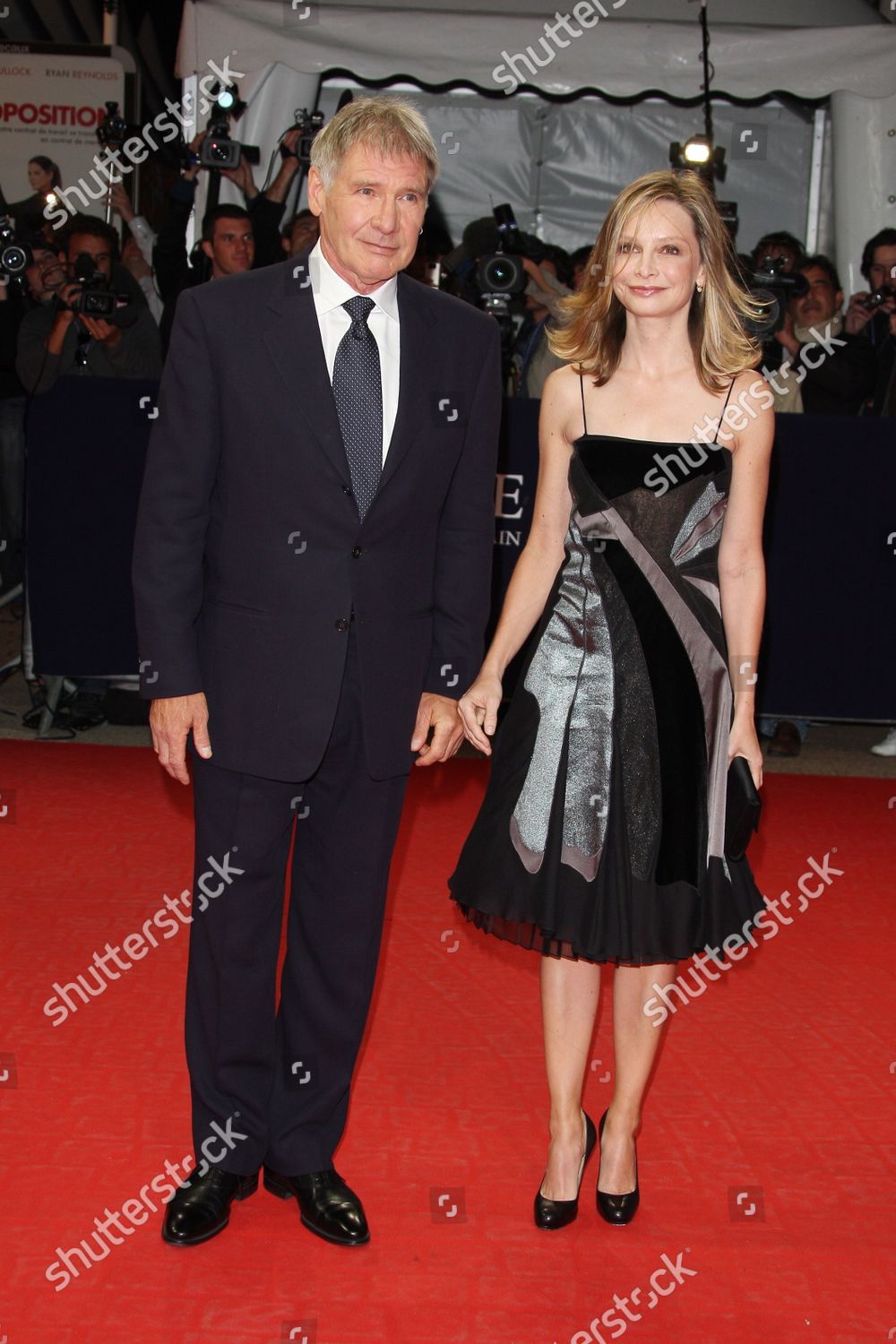 Harrison Ford Partner Calista Flockhart Pose Editorial Stock Photo ...