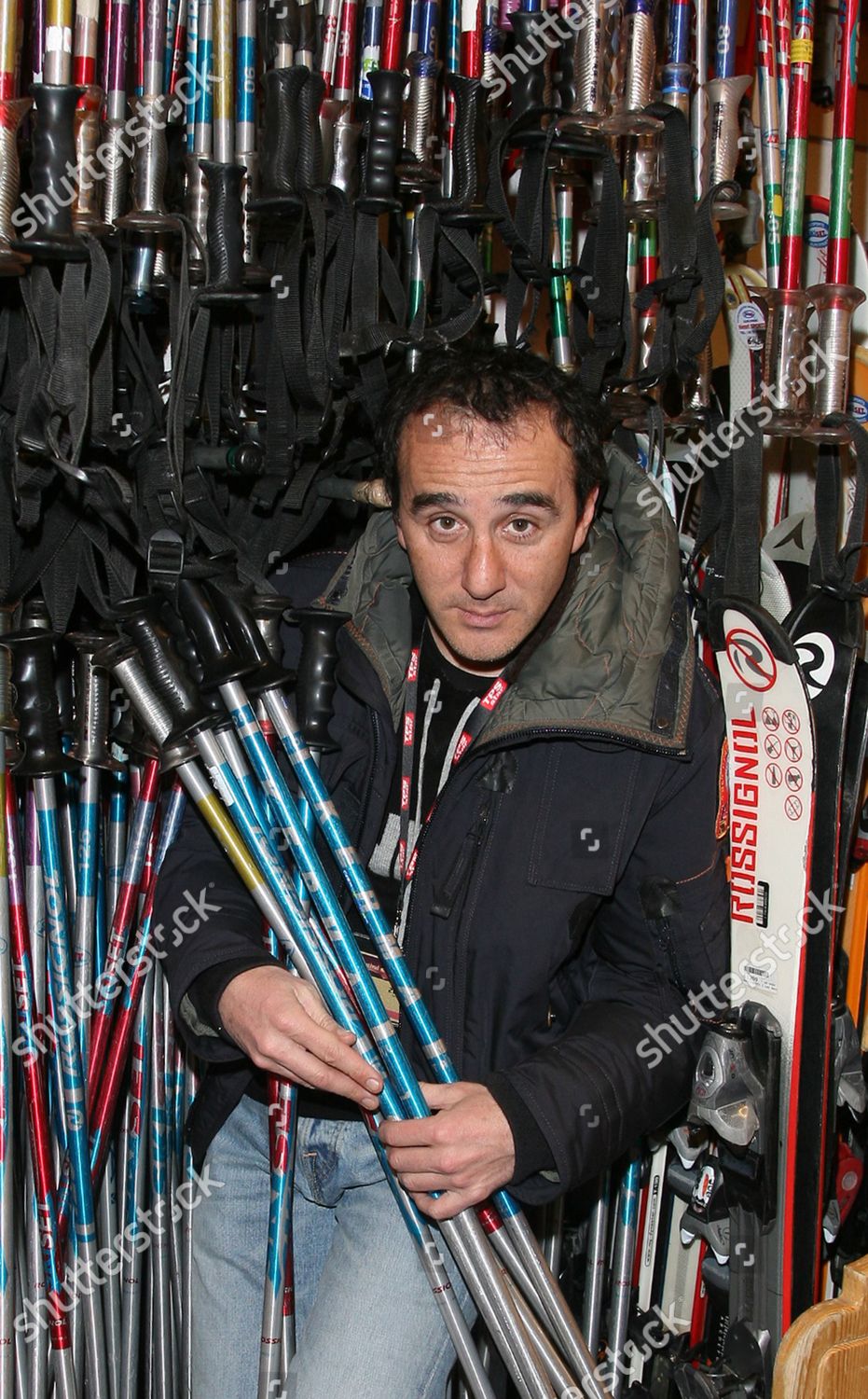 Elie Semoun Poses Rent Ski Store Editorial Stock Photo Stock Image