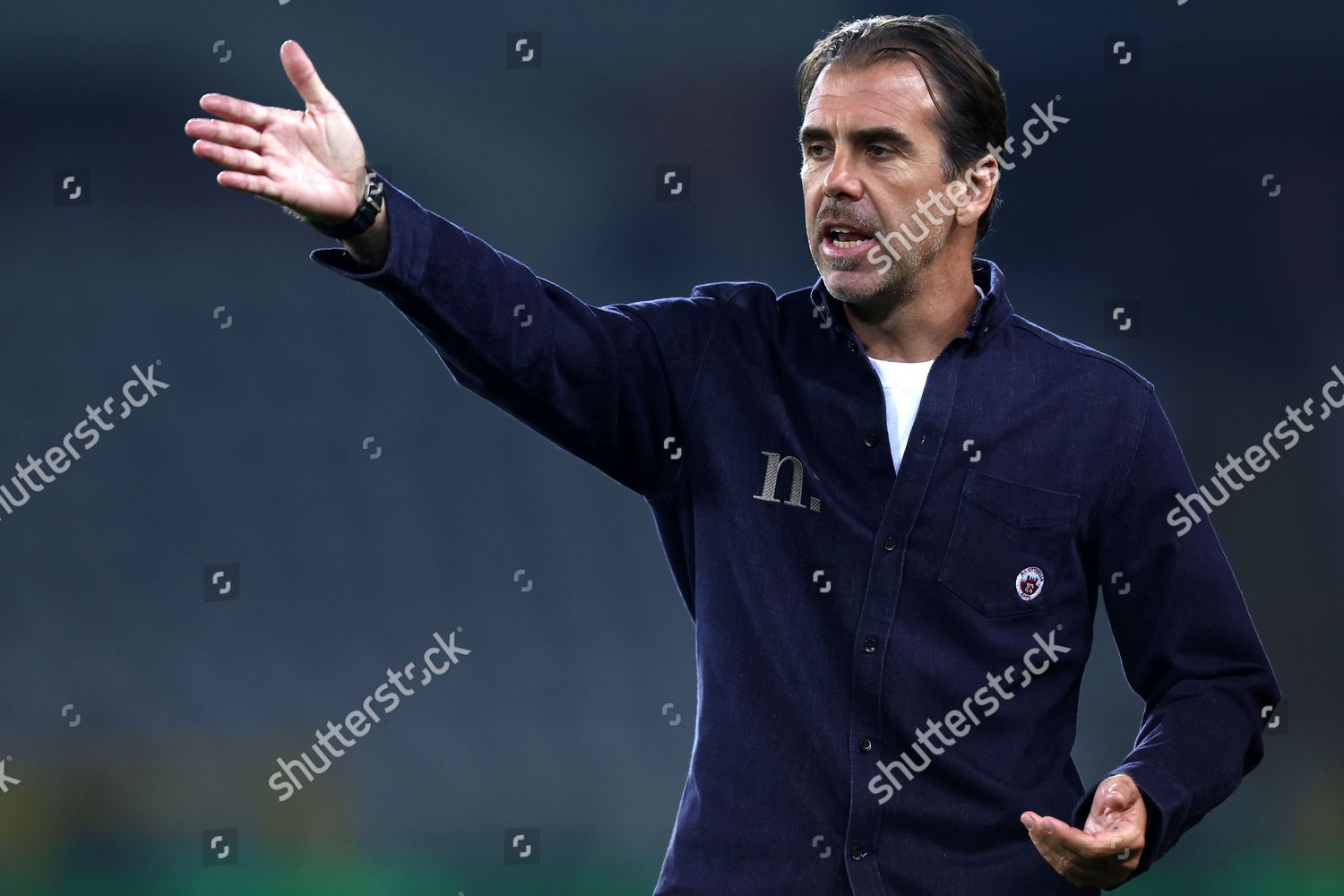 Edoardo Gorini Head Coach Cittadella Gestures Editorial Stock Photo ...