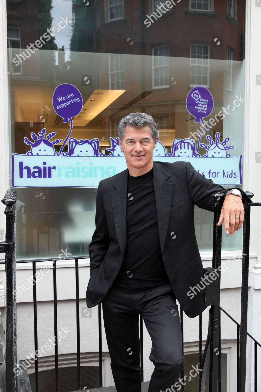 Portrait Hair Stylist John Frieda His Salon Editorial Stock Photo