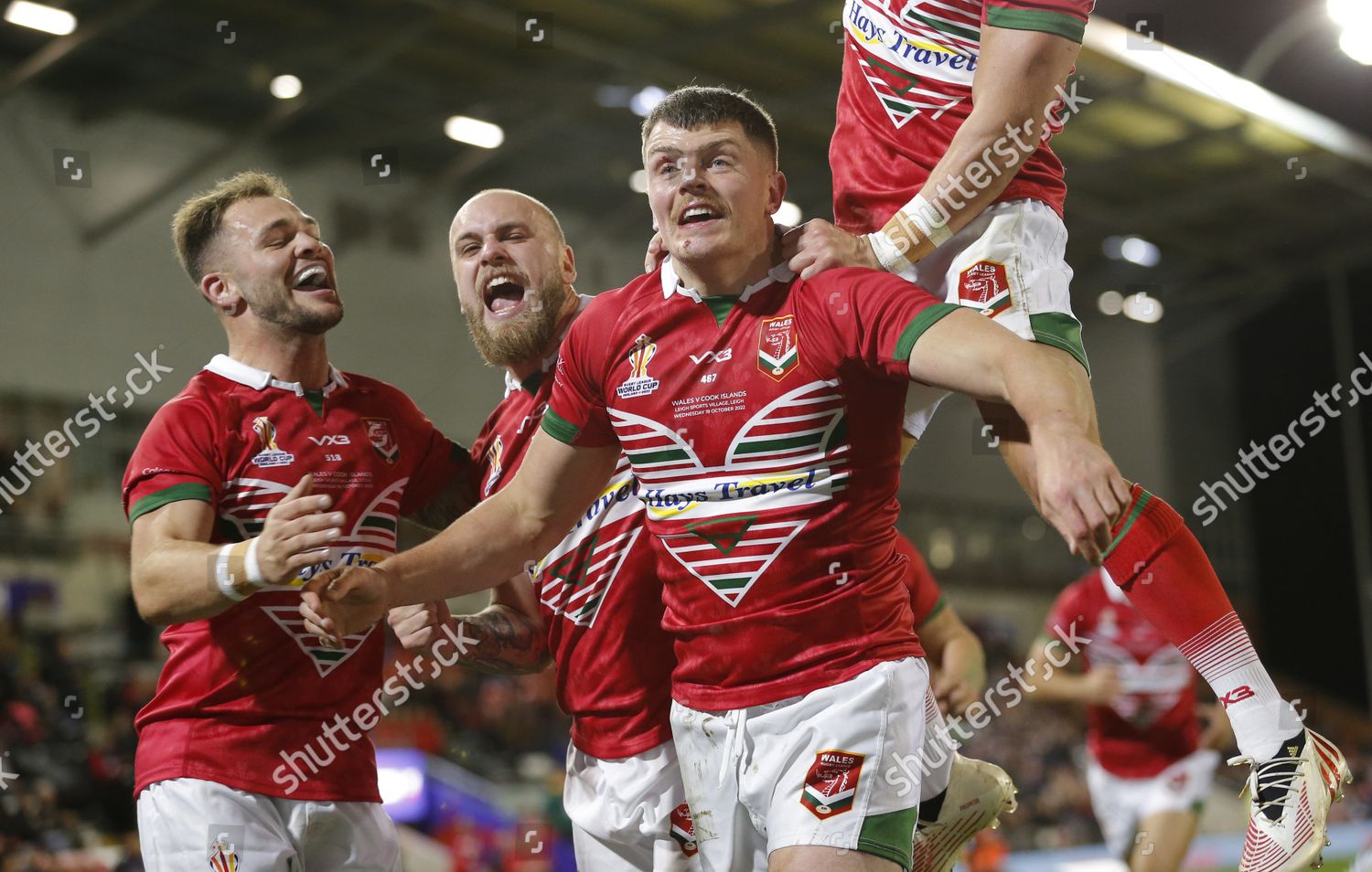 Rhodri Lloyd Wales Rugby League Celebrates Editorial Stock Photo ...