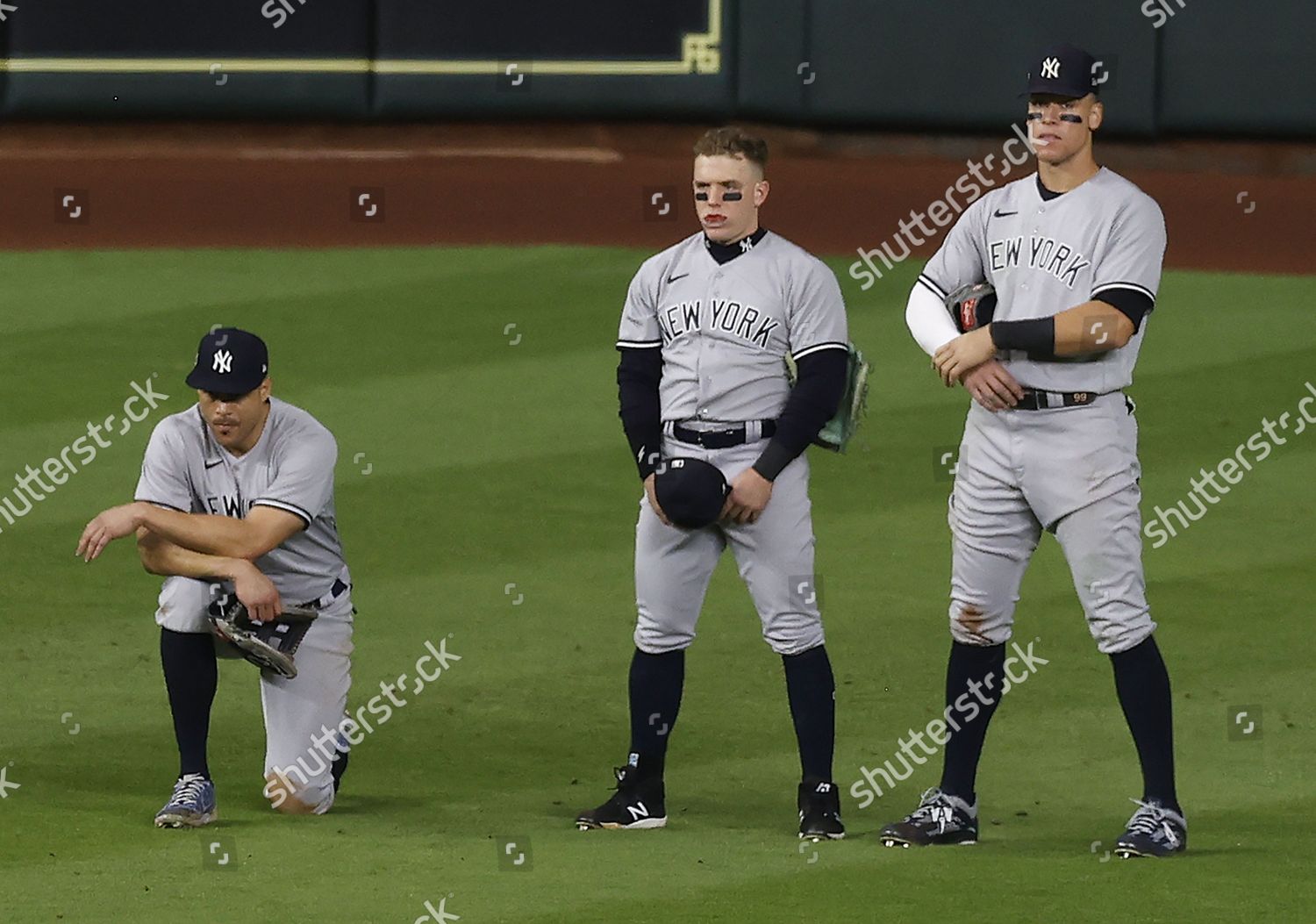 New York Yankees Outfielders Lr Giancarlo Editorial Stock Photo Stock