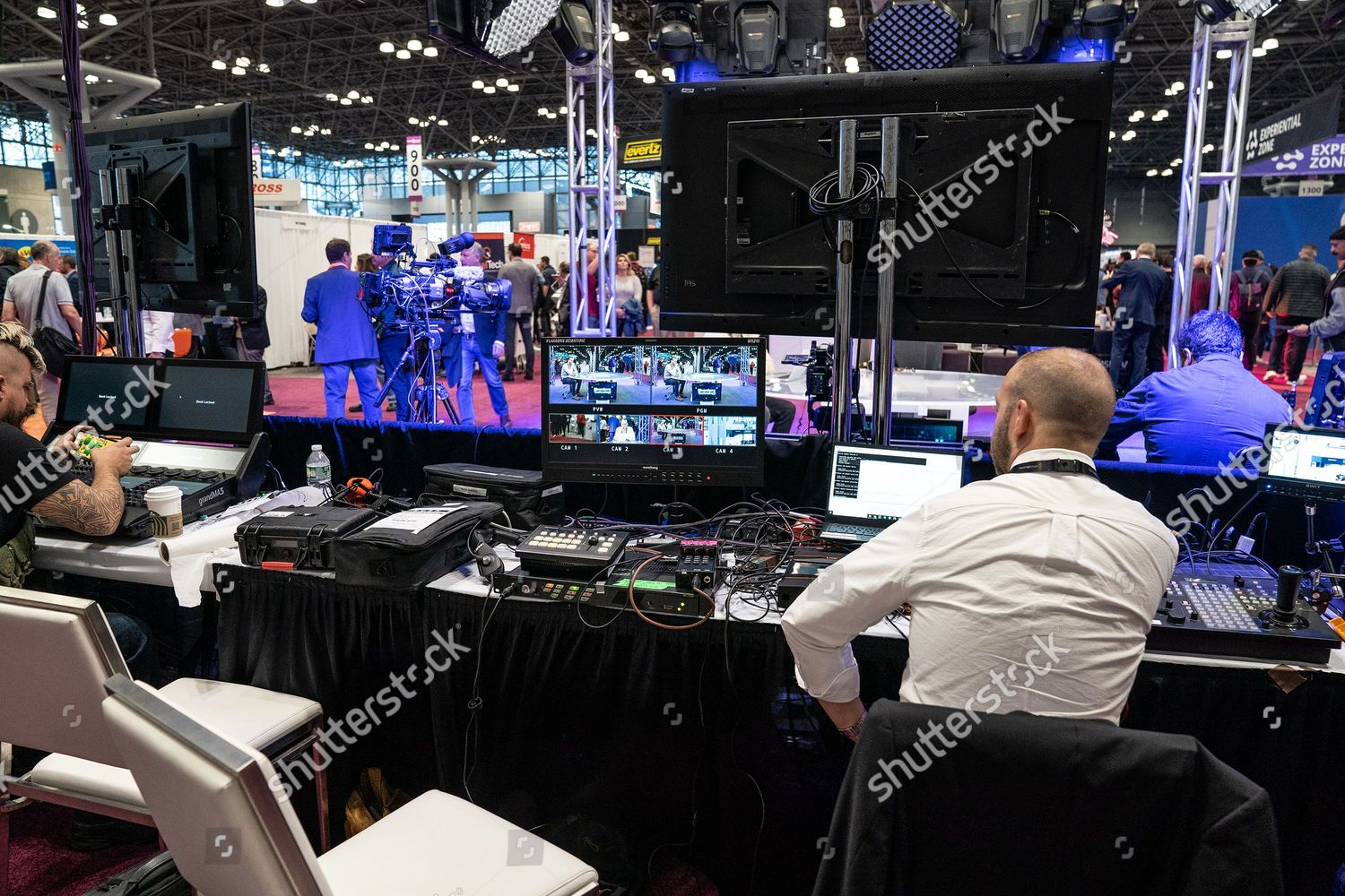 Atmosphere During Nab National Association Broadcasters Editorial Stock