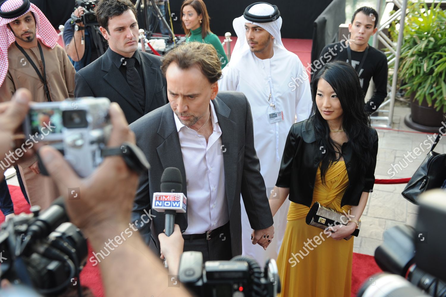 Us Actor Nicolas Cage His Wife Editorial Stock Photo - Stock Image