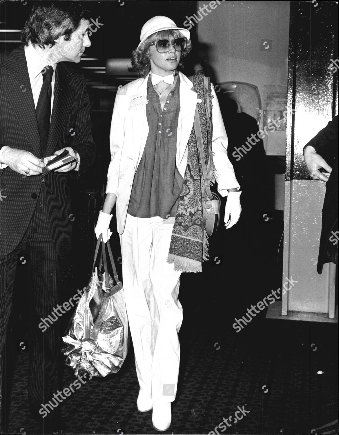 Britt Ekland Actress 1978 Heathrow Airport Editorial Stock Photo ...