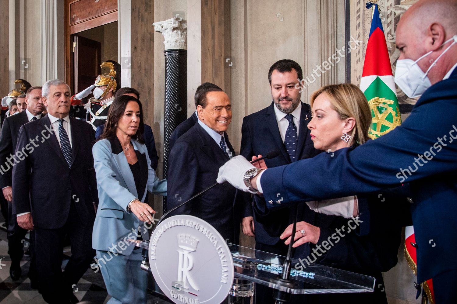 Antonio Tajani Licia Ronzulli Silvio Berlusconi Editorial Stock Photo ...