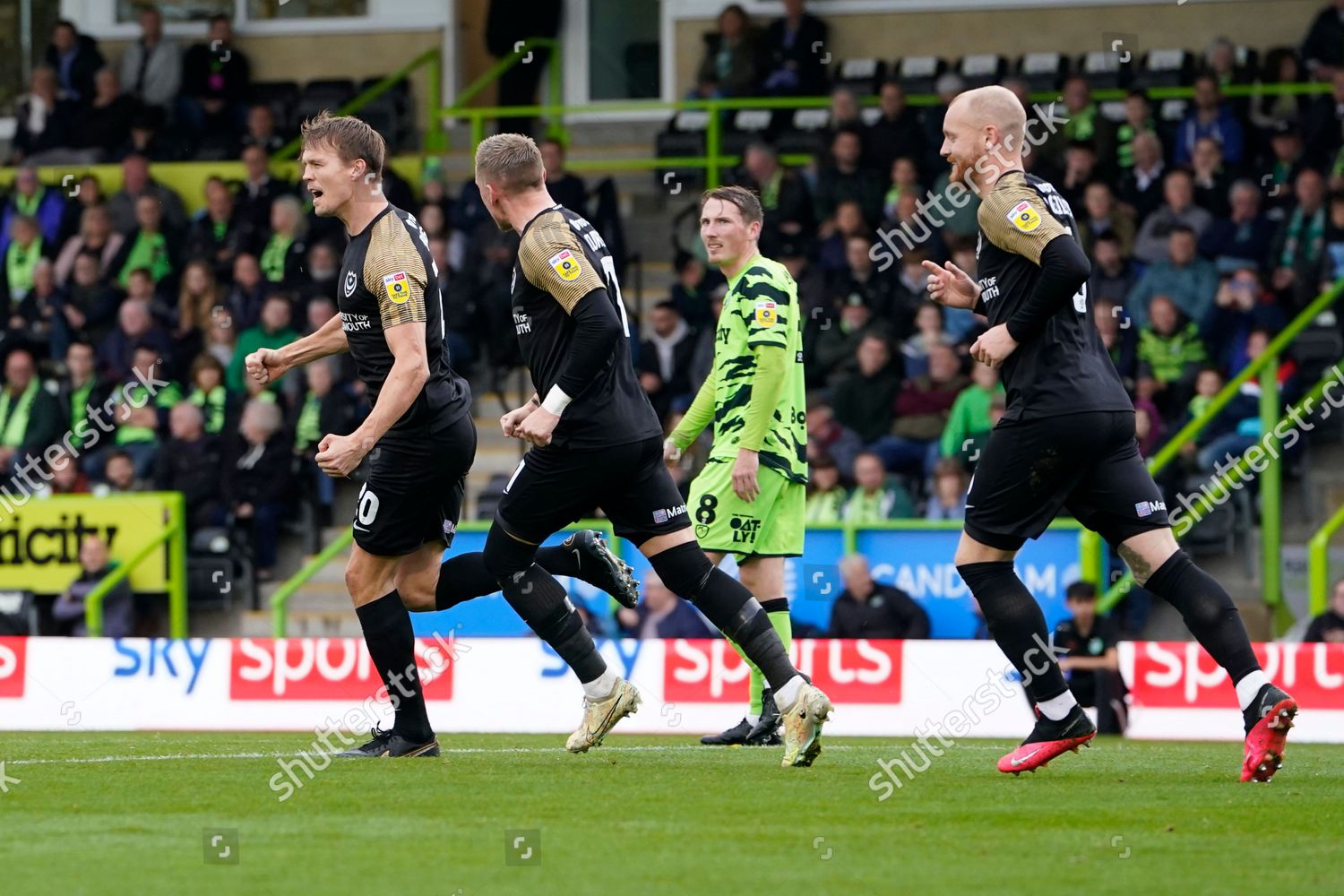 Goal Portsmouth Defender Sean Raggett Score Editorial Stock Photo ...