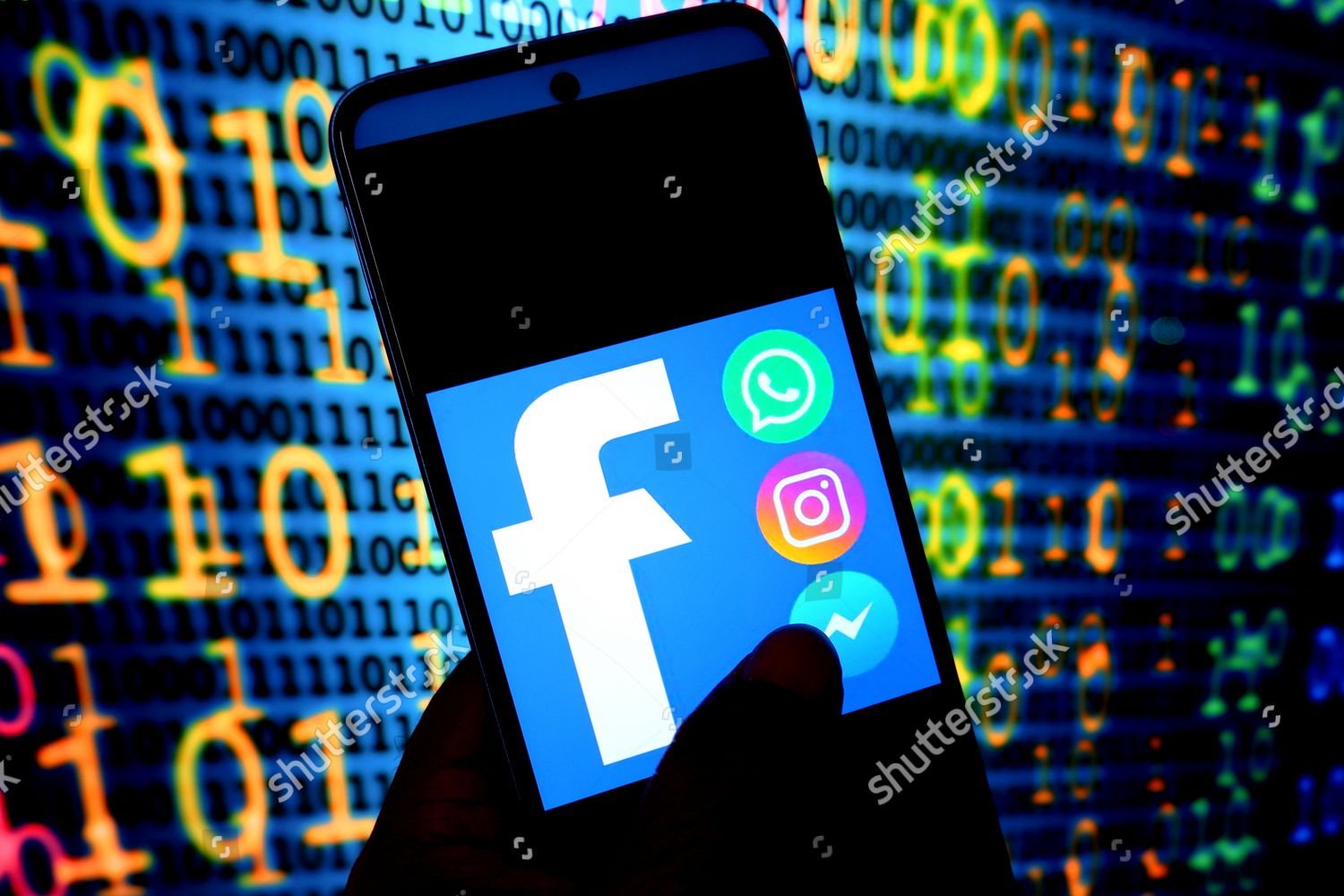 This Photo Illustration Facebook Instagram Whatsapp Editorial Stock