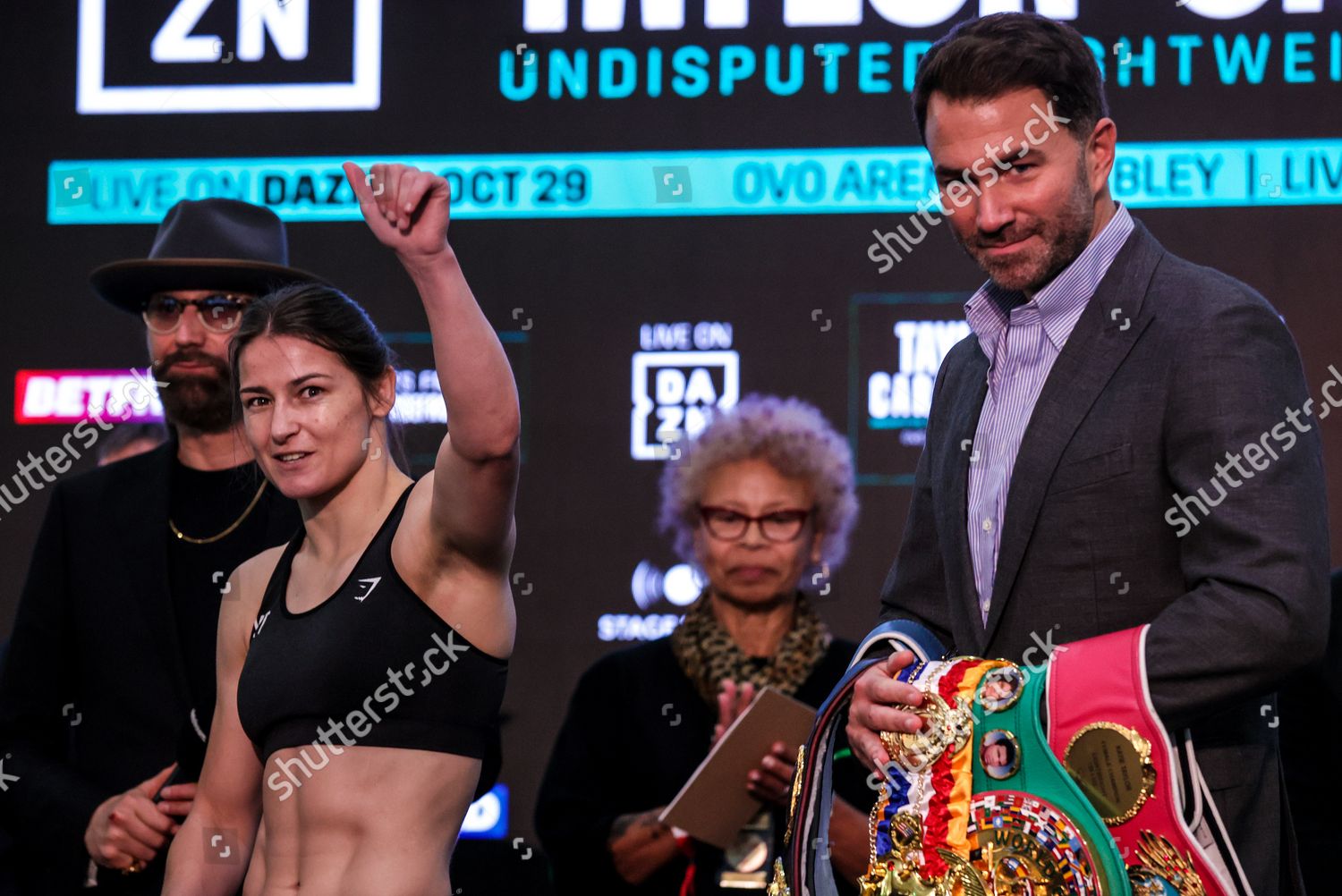 Katie Taylor During Weighin Editorial Stock Photo - Stock Image