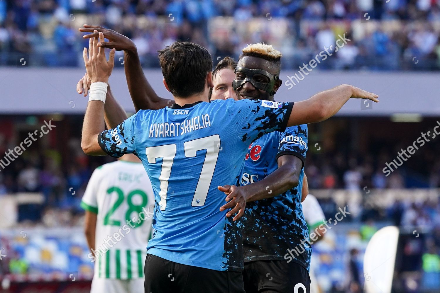 Khvicha Kvaratskhelia Ssc Napoli Celebrates Victor Editorial Stock ...