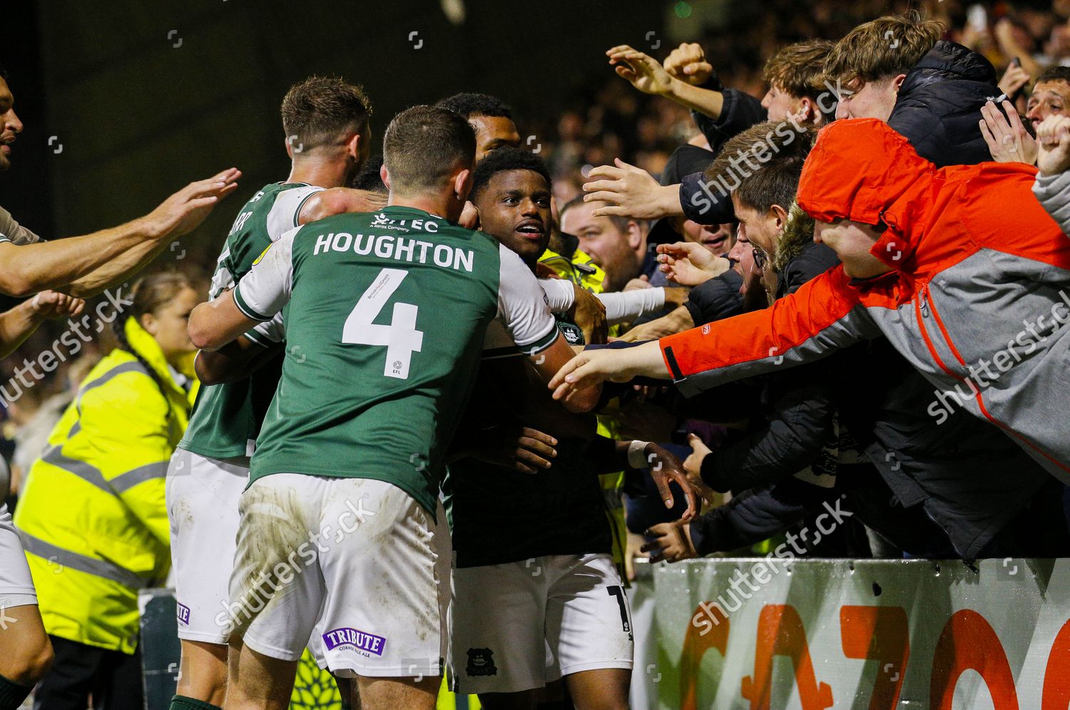 Goal Celebrations Bali Mumba Plymouth Argyle Editorial Stock Photo ...