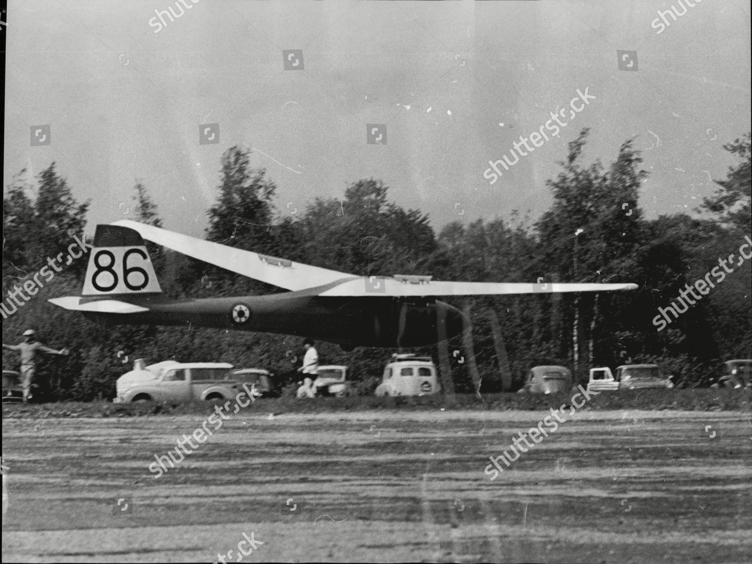 National Gliding Championships Lasham Hampshire Winner Editorial Stock