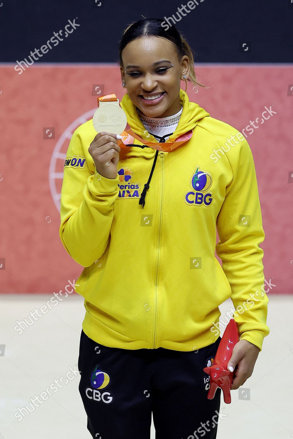 Rebeca Andrade Bra Her Gold Medal Editorial Stock Photo - Stock Image ...