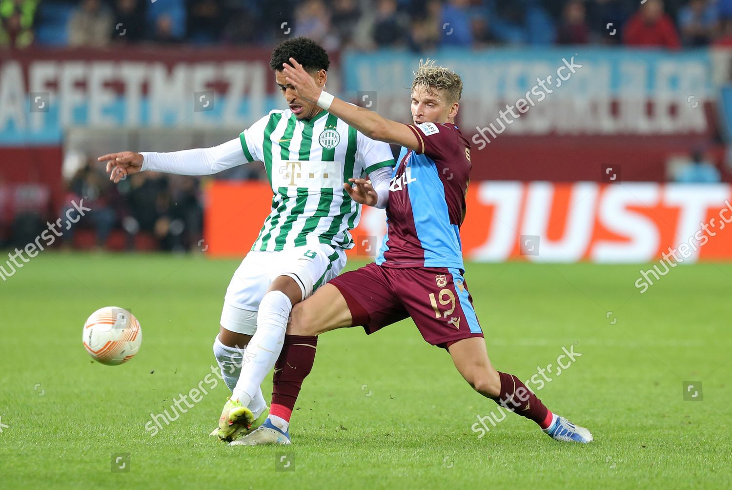 Stryger Larsen R Trabzonspor Action Against Editorial Stock Photo ...