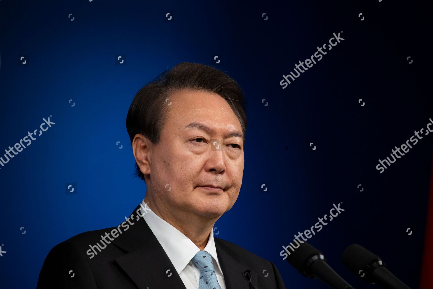 South Korean President Yoon Sukyeol Speaks Editorial Stock Photo ...