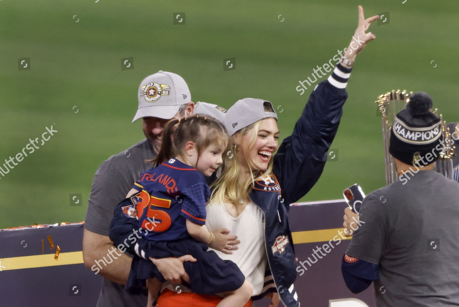 Kate Upton Wife Houston Astros Starting Editorial Stock Photo - Stock Image