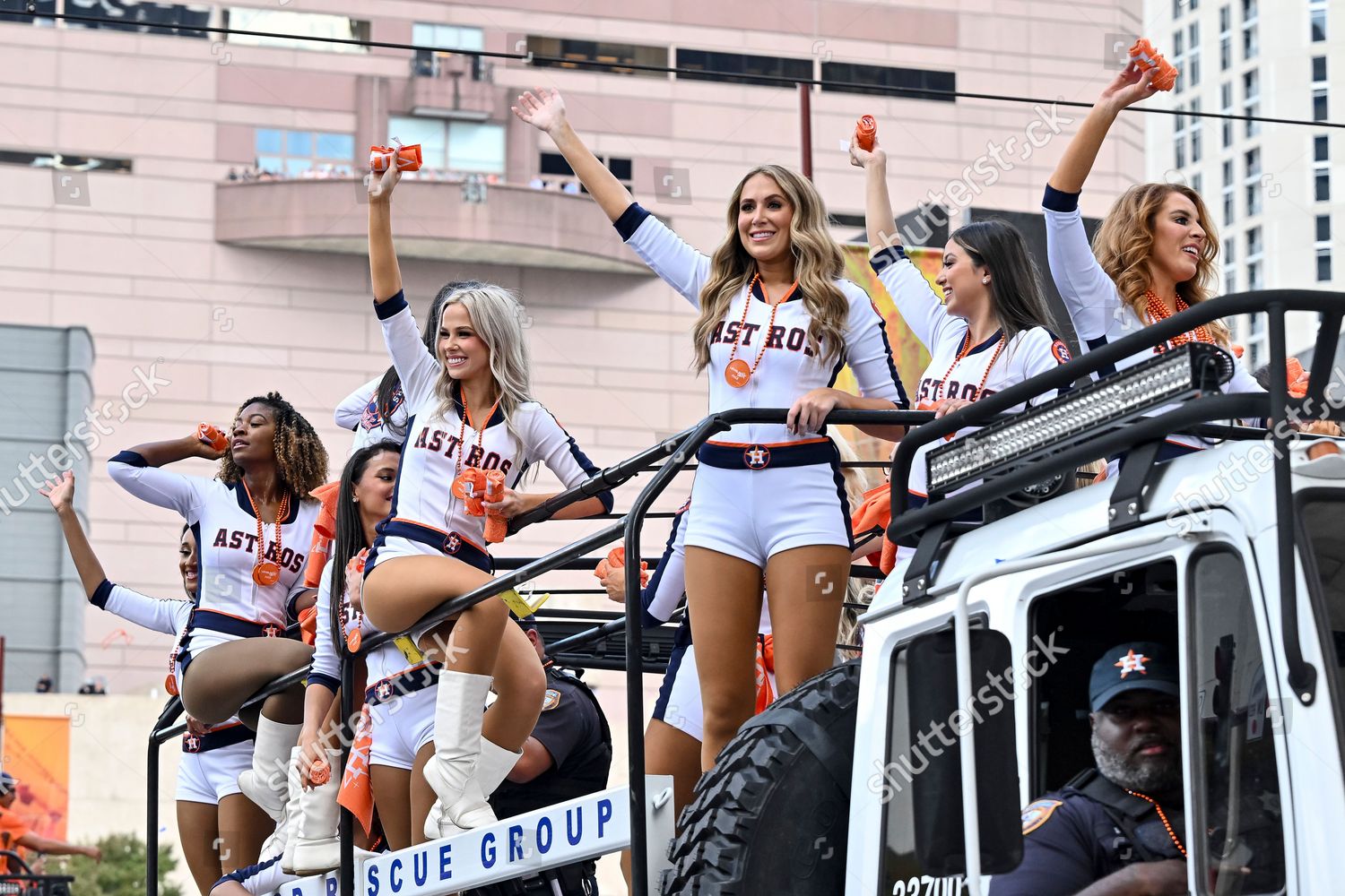 Houston Astros Cheerleaders During World Series Editorial Stock Photo