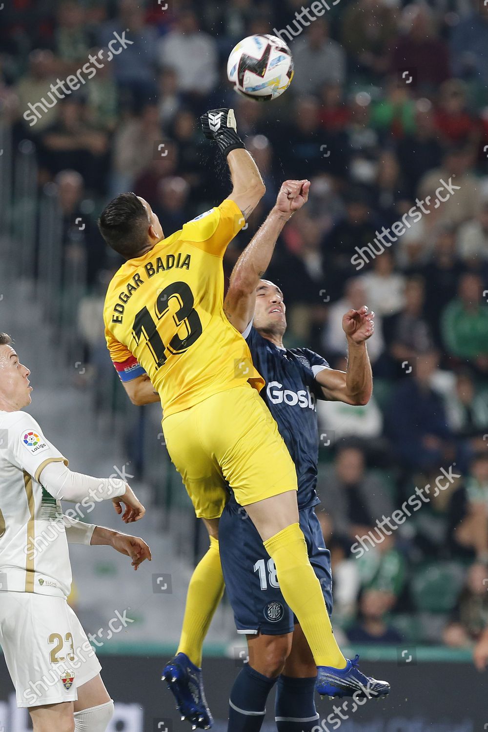 Elches Goalkeeper Edgar Badia C Action Editorial Stock Photo - Stock 