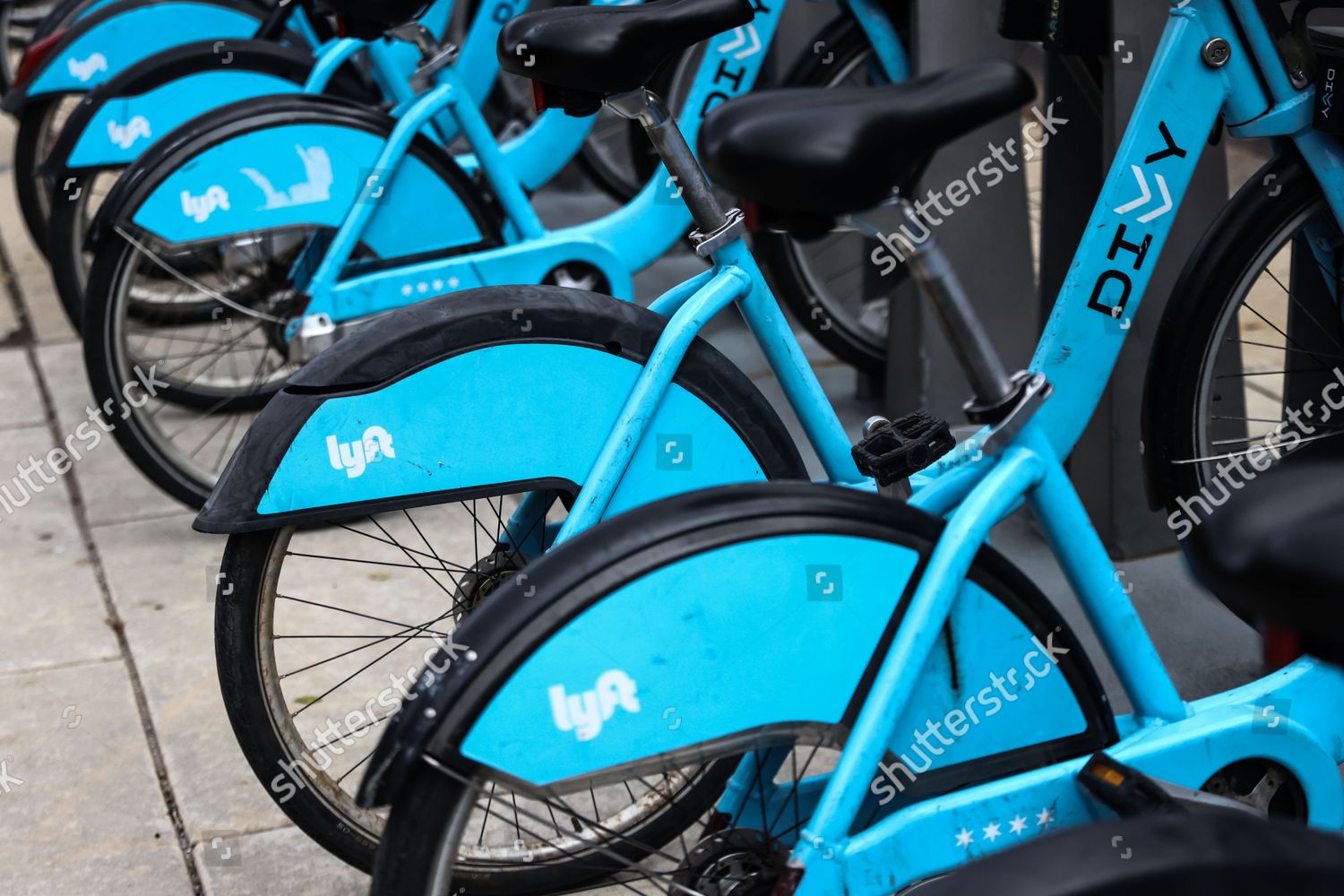 Lyft Divvy Bikes Chicago Illinois United Editorial Stock Photo Stock